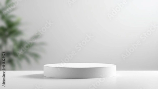 Obraz empty white podium