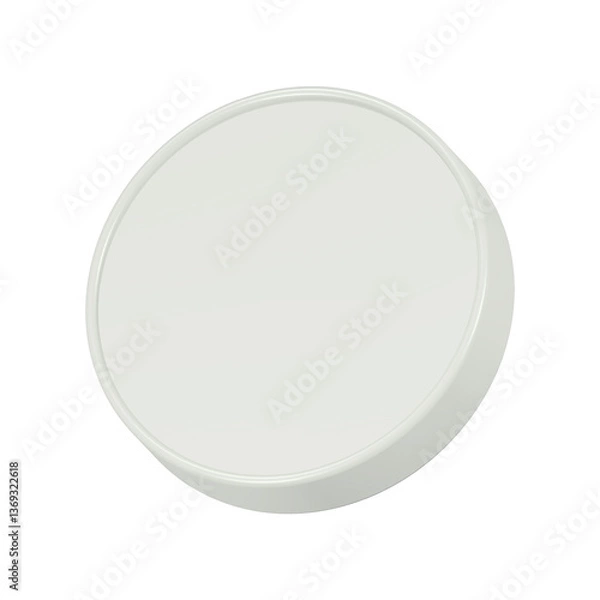 Fototapeta blank button 3d realistic speech bubble chat