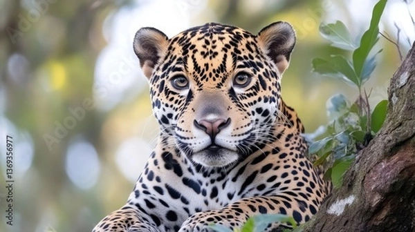 Fototapeta Jaguar in the trees
