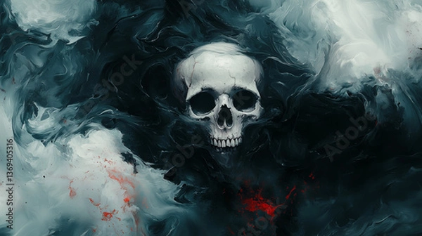 Obraz 叫びの渦 〜死と混沌のアブストラクト〜