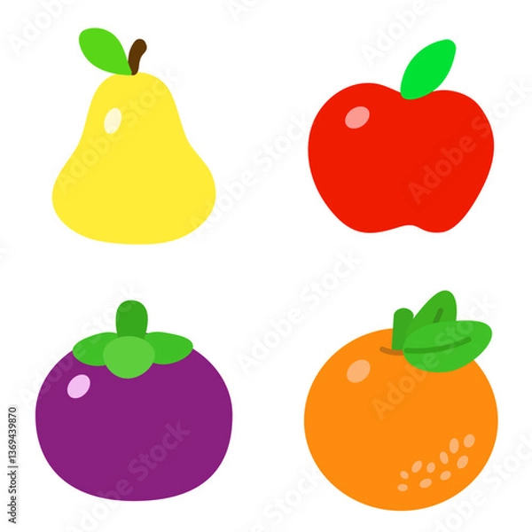 Obraz 다양한 과일 일러스트