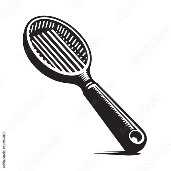 Obraz Black Color Zester Silhouette Vector Illustration, Solid White Background