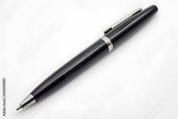 Fototapeta Elegant Black Pen: Smooth Writing Tool