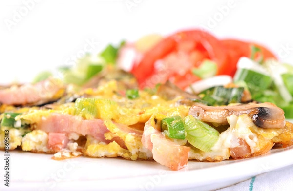 Obraz Scrambled eggs - low angle