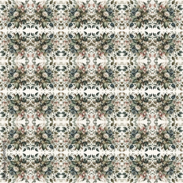 Fototapeta Botanical pattern for Textile Design
