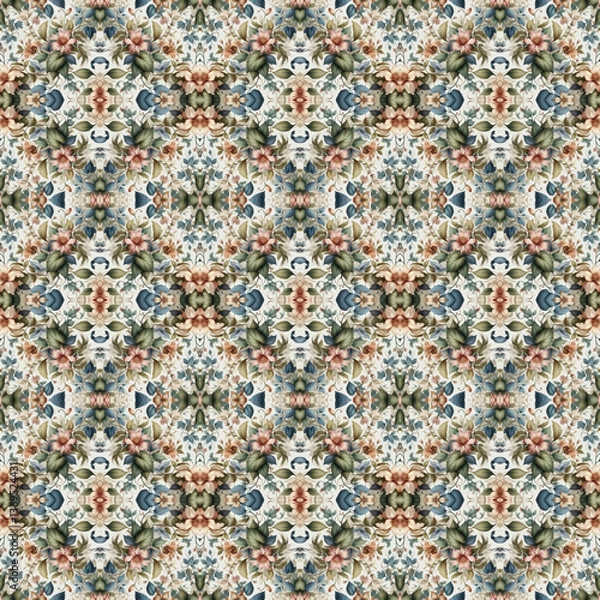 Fototapeta Botanical pattern for Textile Design
