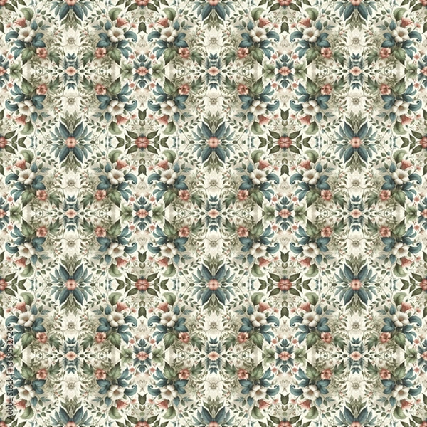 Fototapeta Botanical pattern for Textile Design
