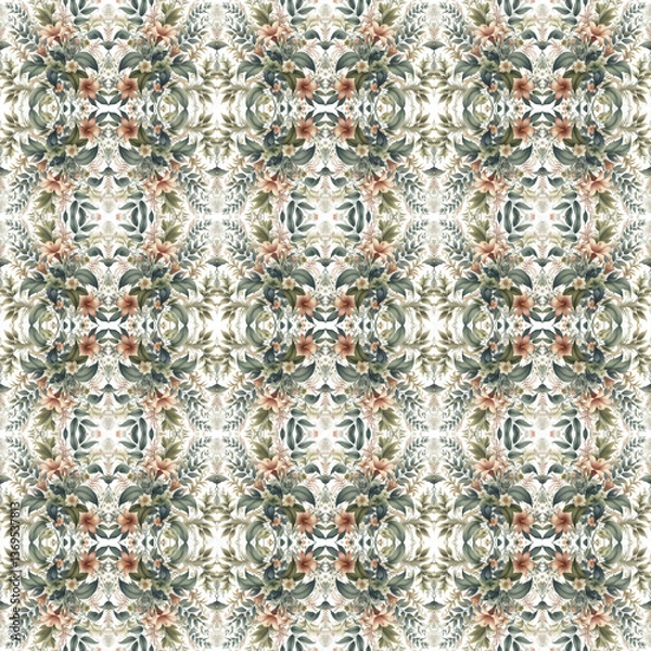 Fototapeta Botanical pattern for Textile Design
