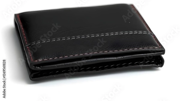 Obraz Classic Leather Wallet with Fine Stitching