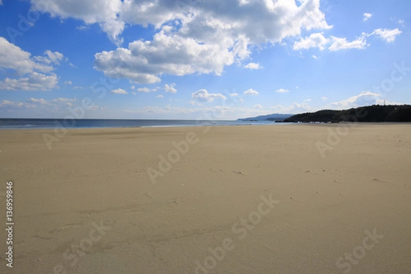 Fototapeta 高知県四万十市　双海サーフビーチ