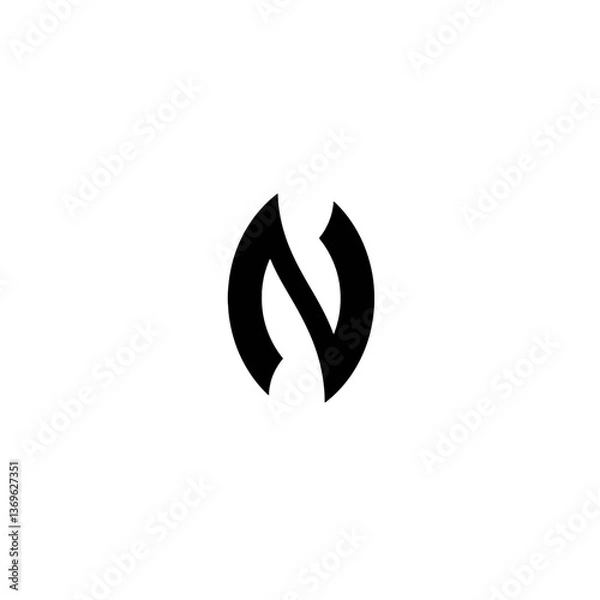 Obraz Abstract N Logo Design