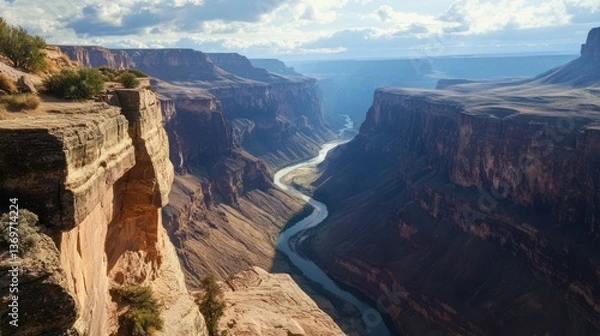 Obraz Grand Canyon's Majestic River: A Breathtaking Panorama