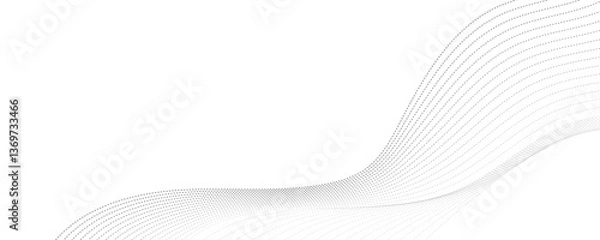 Obraz abstract dotted grey wave background