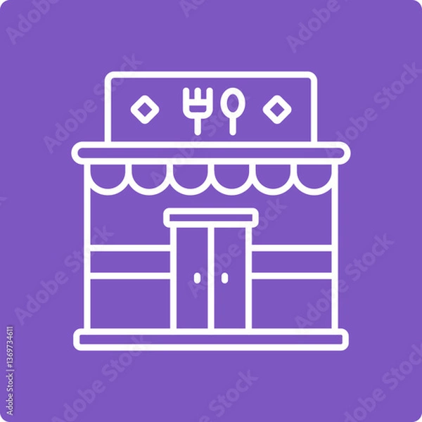 Fototapeta Restaurant Icon