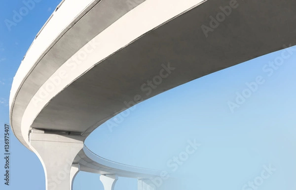 Fototapeta Elevated road from below