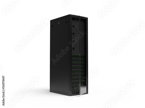 Fototapeta Server rack 3d illustration