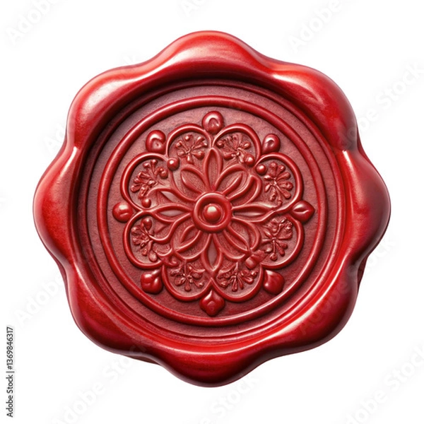 Obraz red wax seal