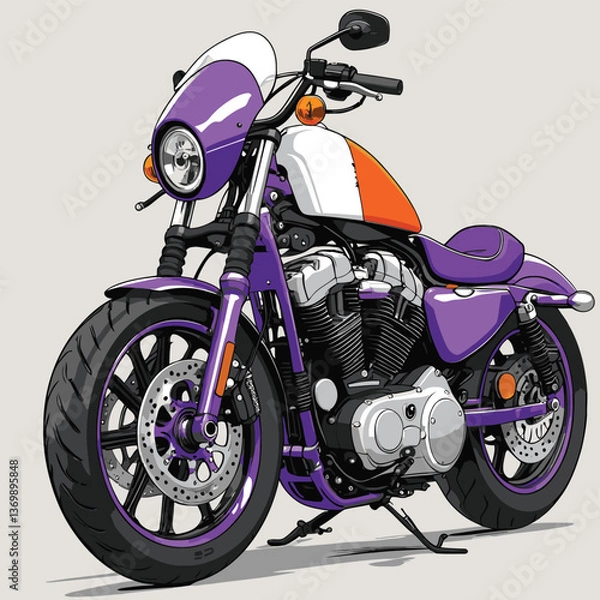 Obraz various motorbike vectors for graphic design