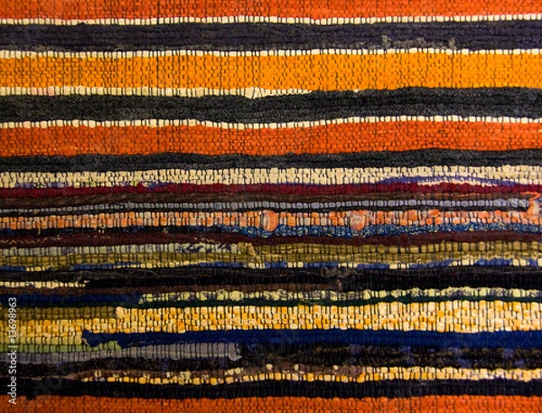 Fototapeta Colourful Striped Rug