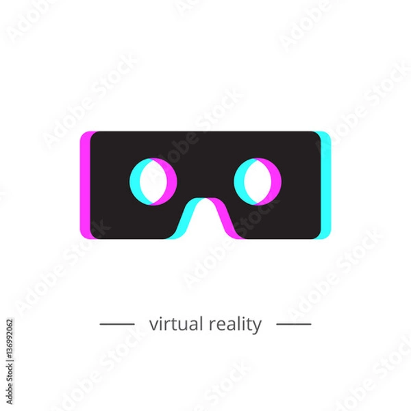 Obraz Virtual reality glasses icon