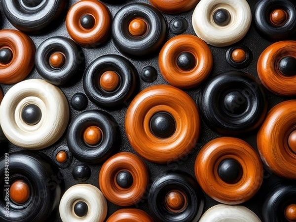 Fototapeta Abstract Circular Pattern Texture.