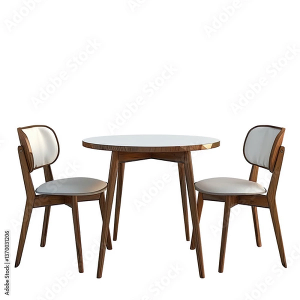 Obraz Dining chairs no background