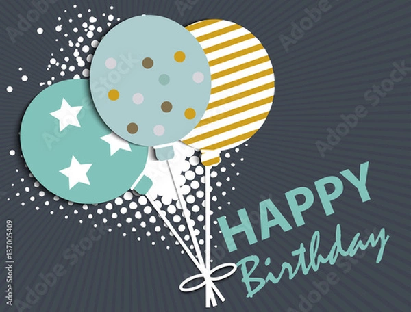 Obraz Happy Birthday theme for design  