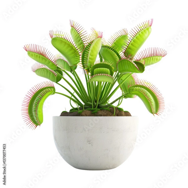 Obraz Houseplant venus flytrap no background