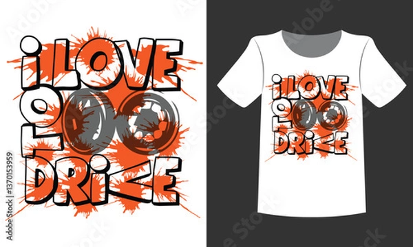 Obraz Creative Graphite T-shirt Design Template