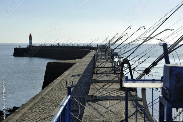 Obraz pêche au carrelet