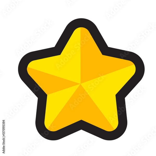 Obraz Black line icon cute winter set star