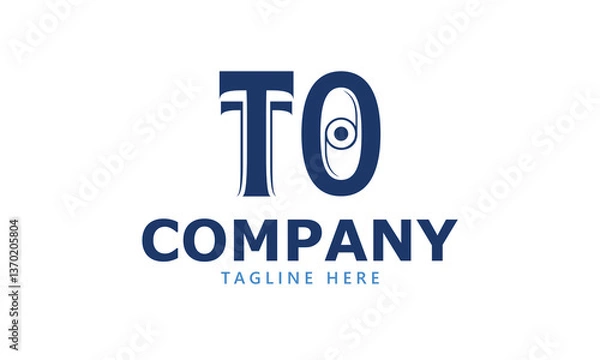 Fototapeta TO T to initial logo | initial based abstract modern minimal creative logo, vector template image. luxury logotype logo, real estate homie logo. typography logo. initials logo