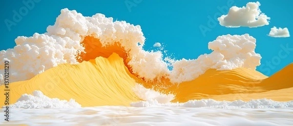 Fototapeta Surreal Wave Landscape
