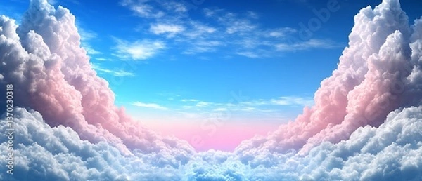 Fototapeta Cloud Sky View Above