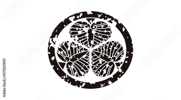 Obraz 家紋はんこ・会津三ツ葵.ai