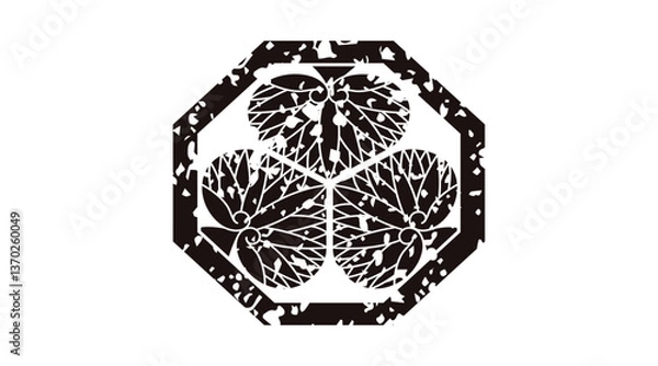 Obraz 家紋はんこ・守山三ツ葵.ai