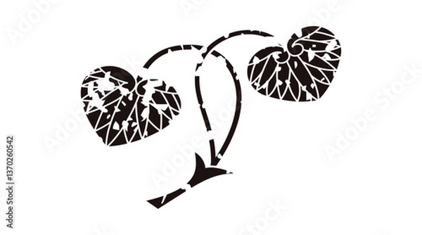 Obraz 家紋はんこ・二葉葵.ai