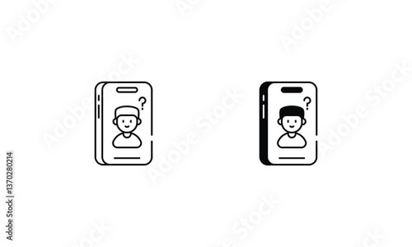 Fototapeta Quetions icons set vector stock illustration