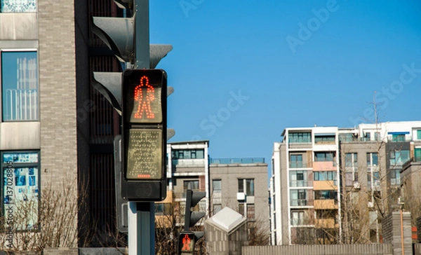 Obraz A traffic sign along the road