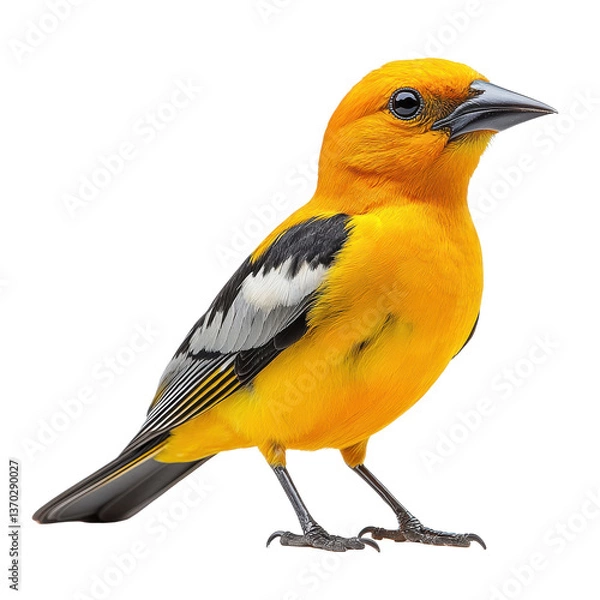 Fototapeta Golden Oriole isolated on white background