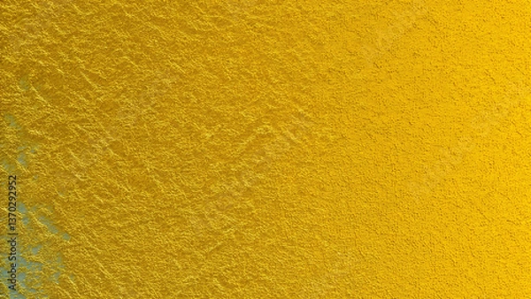 Fototapeta Rough yellow leather texture with a vintage, patterned surface