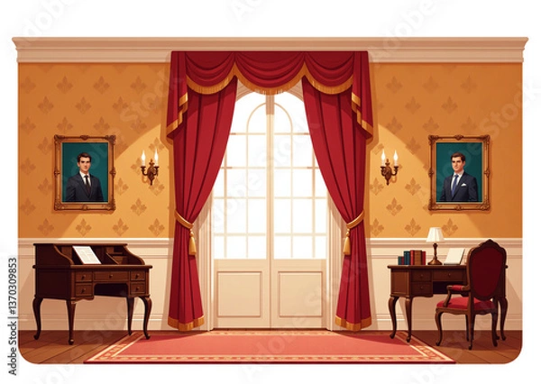 Obraz 格式ある書斎