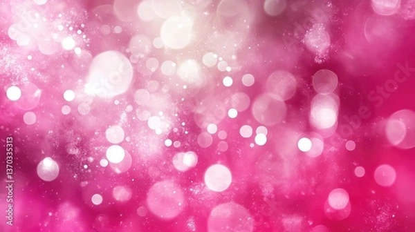 Fototapeta Beautiful Abstract Background with Soft Bokeh Effects in Pink and White for Creative and Design Purposes