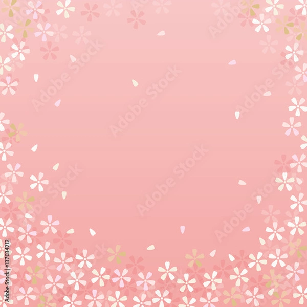 Fototapeta 背景イラスト　桜