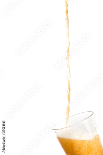 Obraz Beer pouring into a glass