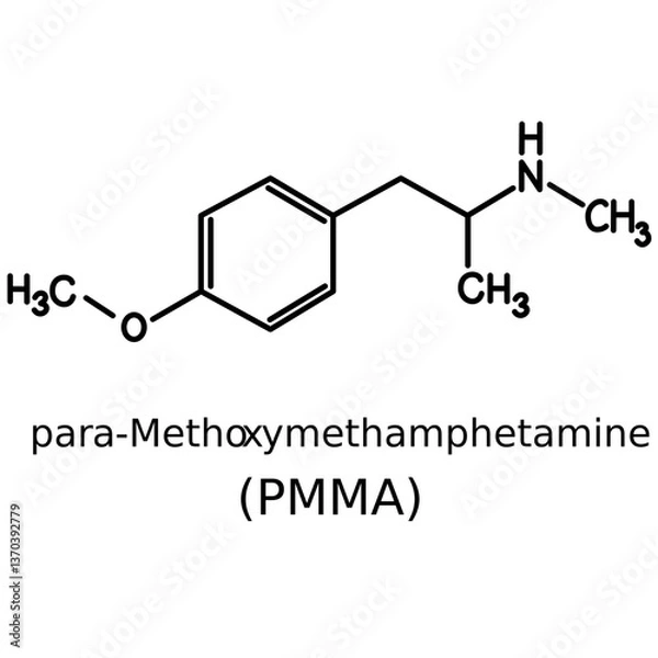 Fototapeta Chemical structure of PMMA