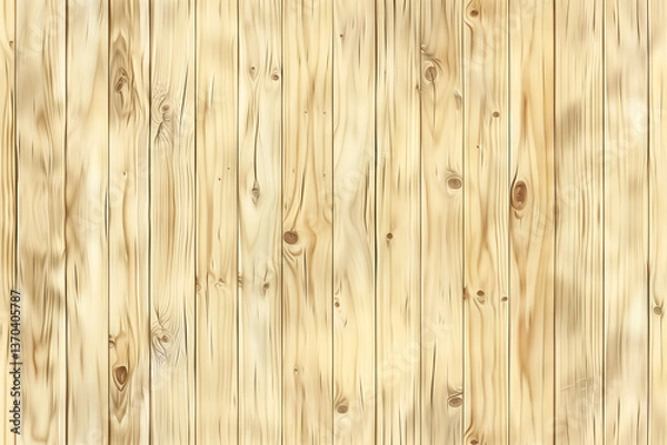Fototapeta Light birch wood texture background, showcasing subtle grains and a clean, modern aesthetic.