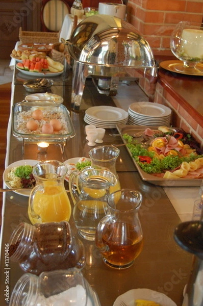 Fototapeta frühstücksbuffet