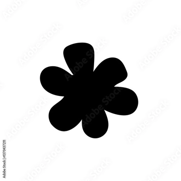 Fototapeta Black deferent Arrow and shape Icon Isolated on White Background – Vector Illustration