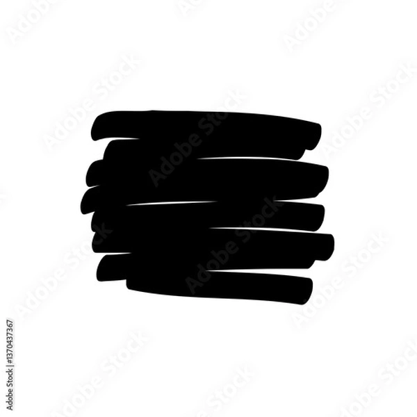 Fototapeta Black deferent Arrow and shape Icon Isolated on White Background – Vector Illustration